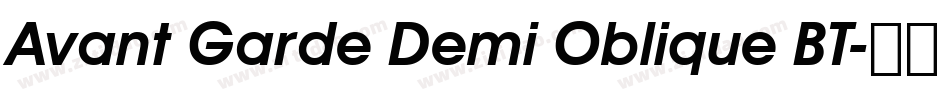 Avant Garde Demi Oblique BT字体转换